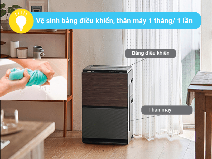 hướng dẫn vệ sinh máy lọc không khí sharp panasonic