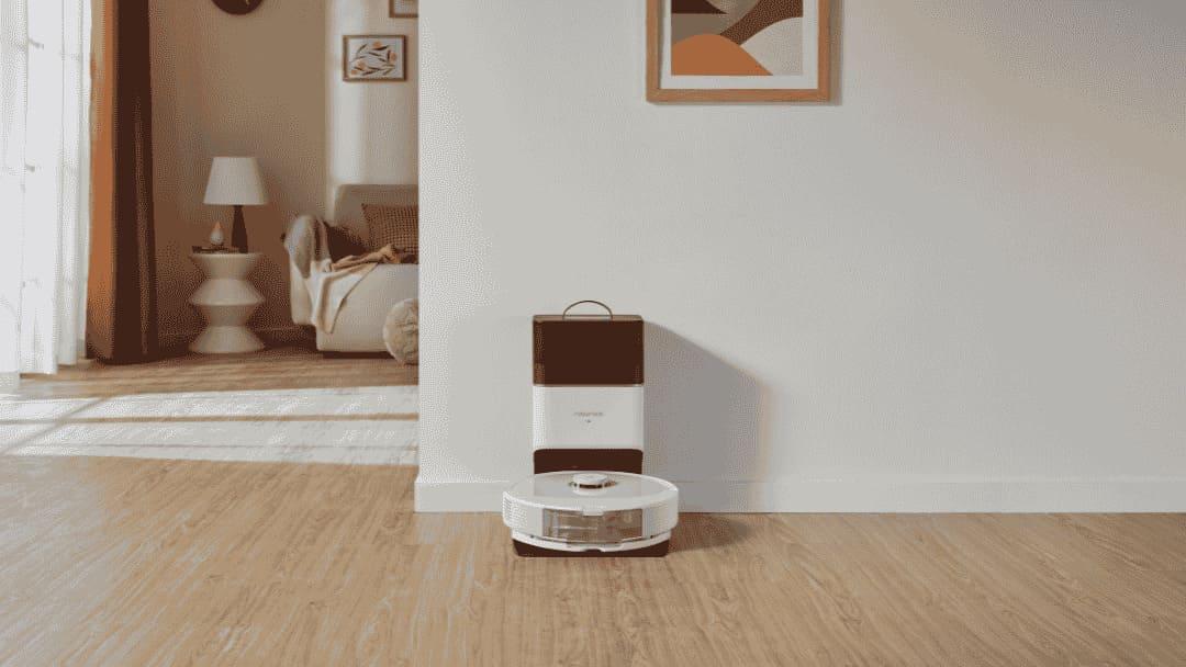 Làm sạch chổi quét robot lau nhà
