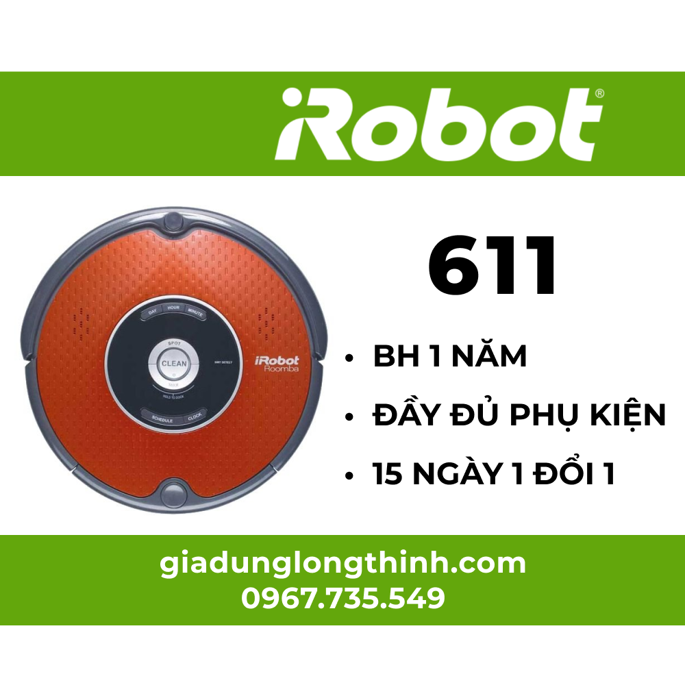 Các linh kiện thay thế cho robot hút bụi như pin, chổi quét, lọc bụi