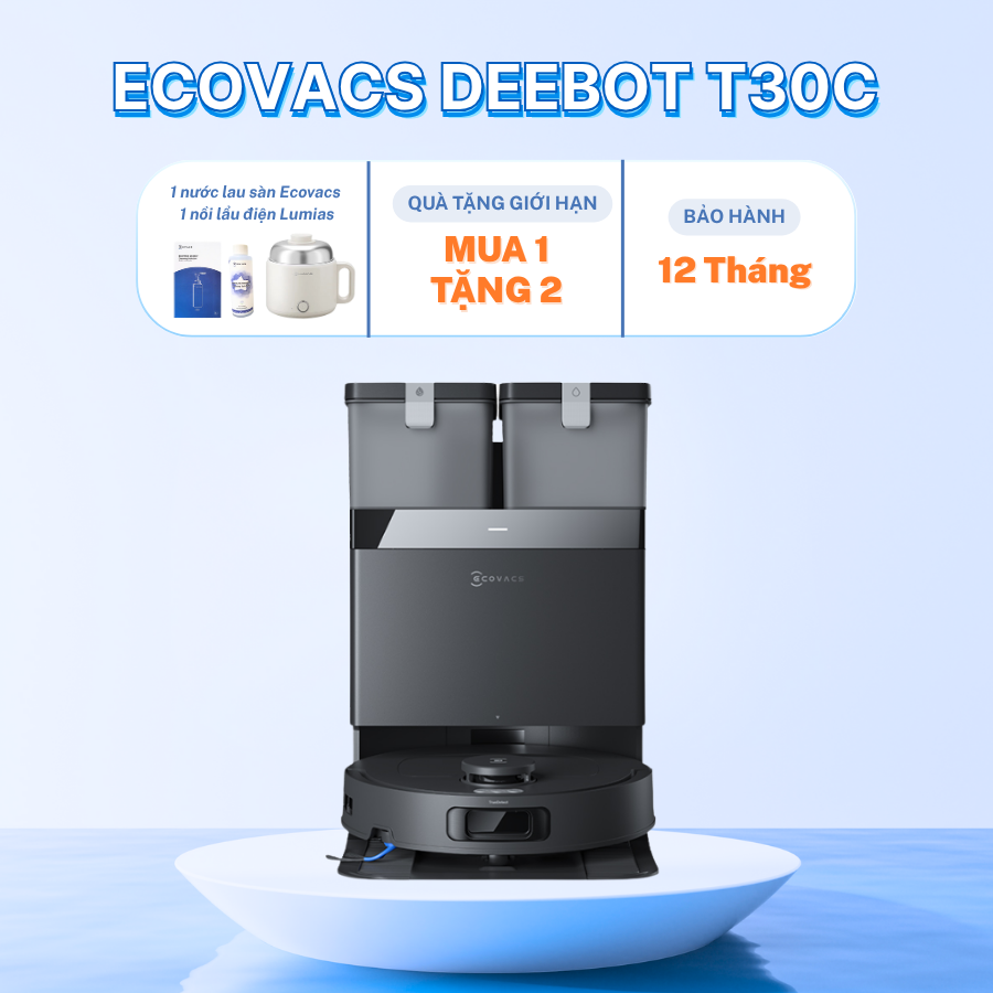 Robot hút bụi tốt nhất với chức năng lau nhà tự động, làm sạch sâu mọi bề mặt sàn.