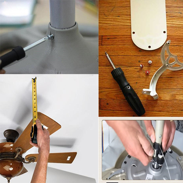Kiểm tra cánh quạt trần bị lỏng và rung lắc