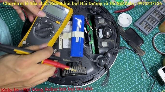 Thay pin robot hút bụi