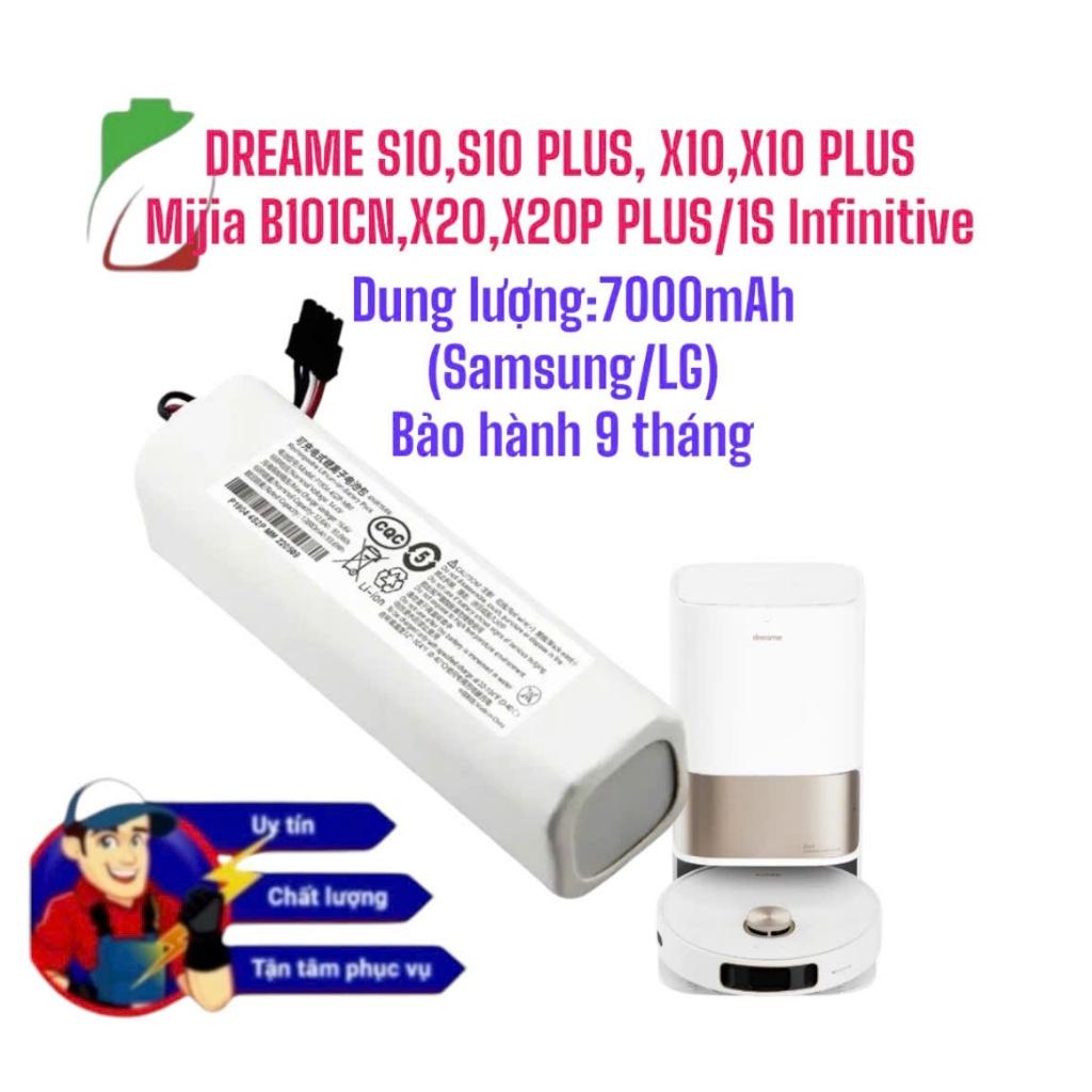 Lắp pin mới cho robot hút bụi Dreame